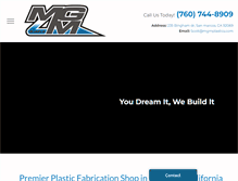 Tablet Screenshot of mgmplastics.com